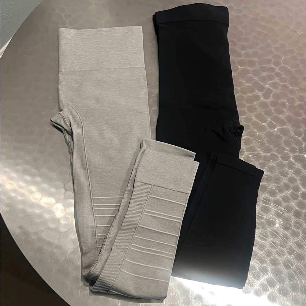 BLANQI Black and Gray Women's Leggings